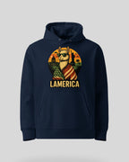 Lamerica Hoodie in French Navy – Online-Shop Ansicht. Klassische Produktansicht auf weißem Hintergrund.