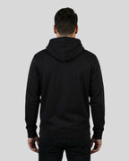 Lamerica Hoodie in Schwarz für Herren – Rückansicht. lässiger Kapuzenpullover für Männer für einen lässigen Look.