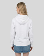 Lamerica Hoodie in Weiß für Damen – Rückansicht. Streetwear Hoodie mit Lamerica-Print mit perfekter Passform.