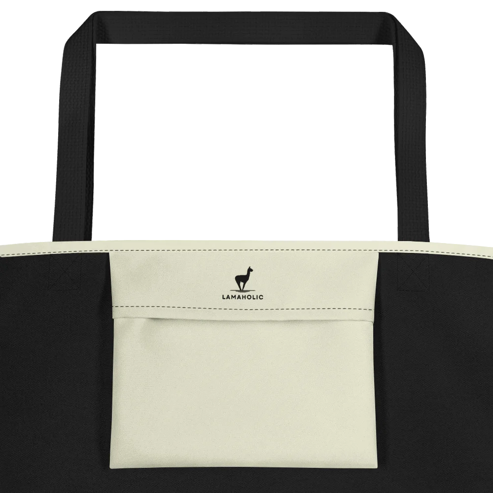 all over in print | große Schultertasche, Stofftasche mit Statement und nachhaltige Alternative zu Plastik