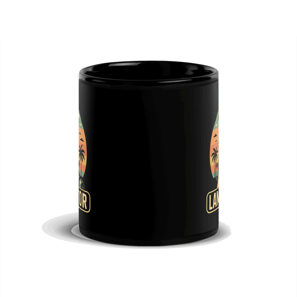 black glossy in mug | Kaffeetasse mit lustigem Spruch, Morgenritual Kaffee und Spuelmaschinenfeste Tasse