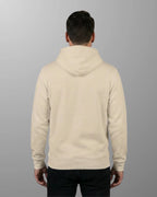 Lama Del Rey Hoodie in Beige Desert Dust für Herren Rückenansicht - Coole Geschenkidee