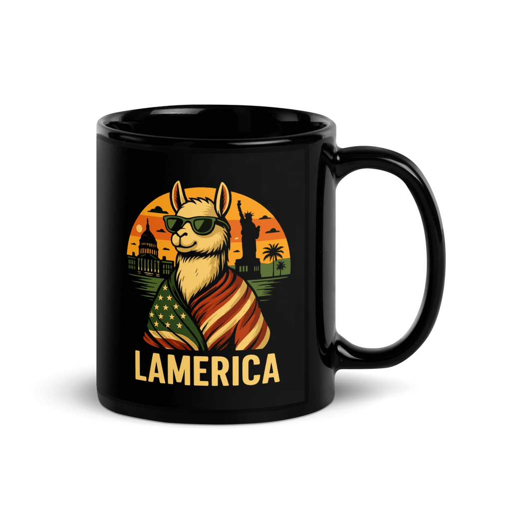 lamaholic lamerica in tasse | Geschenk fuer Kollegen, Geschenk zum Geburtstag und grosse Tasse