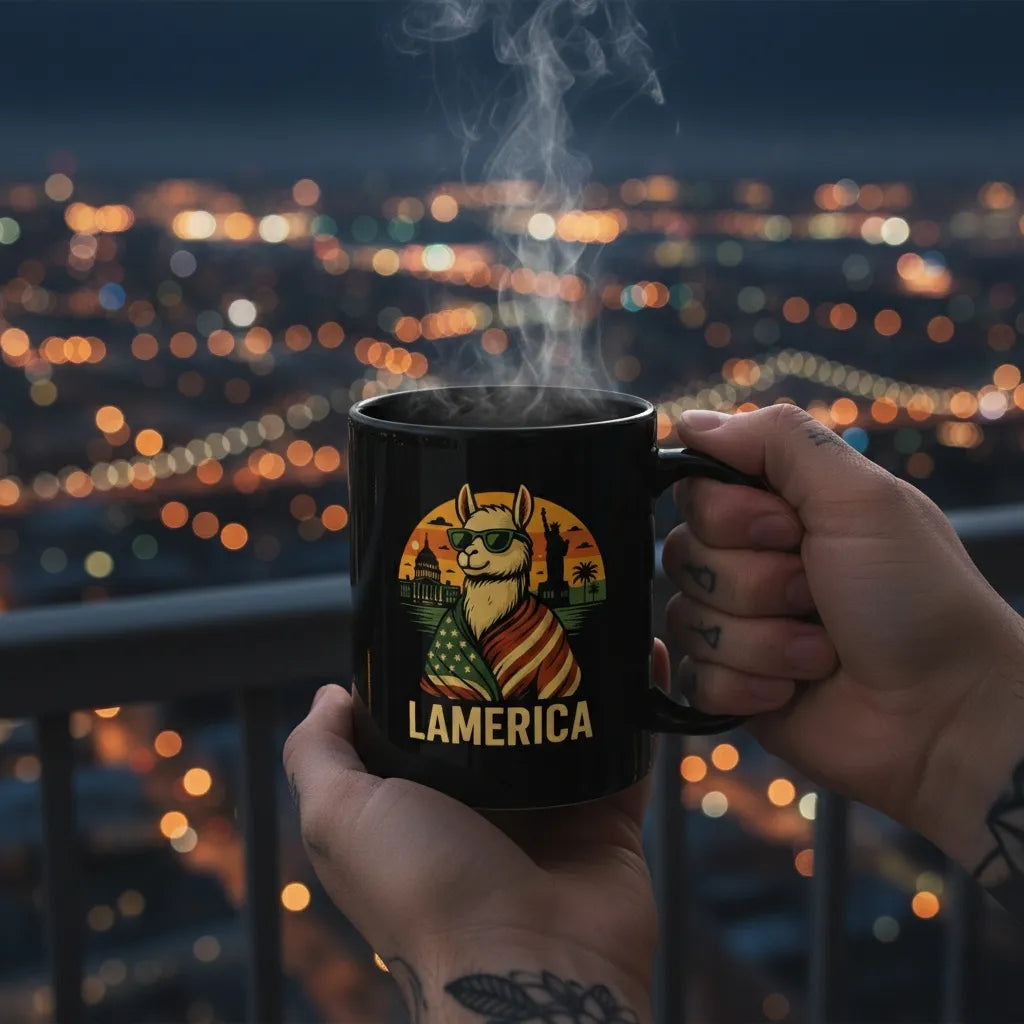 lamaholic lamerica in tasse | große Tasse, Buero Tasse und Keramiktasse