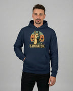 'Laminator' Hoodie für Herren in French Navy. Ein stylisches Geschenk für Zocker und Computer-Nerds.